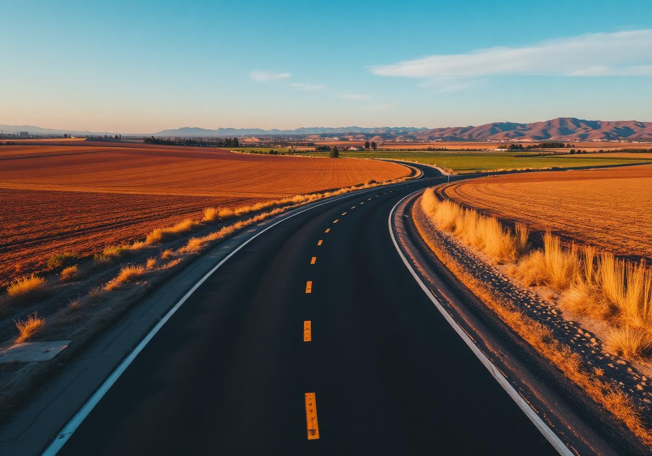 Heavy duty pavement in California built for loaded trucks, trailers, and constant heavy equipment
