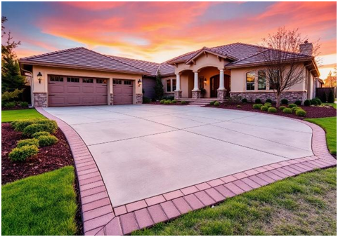Residential driveway paving in California resulting in beautiful asphalt pavements