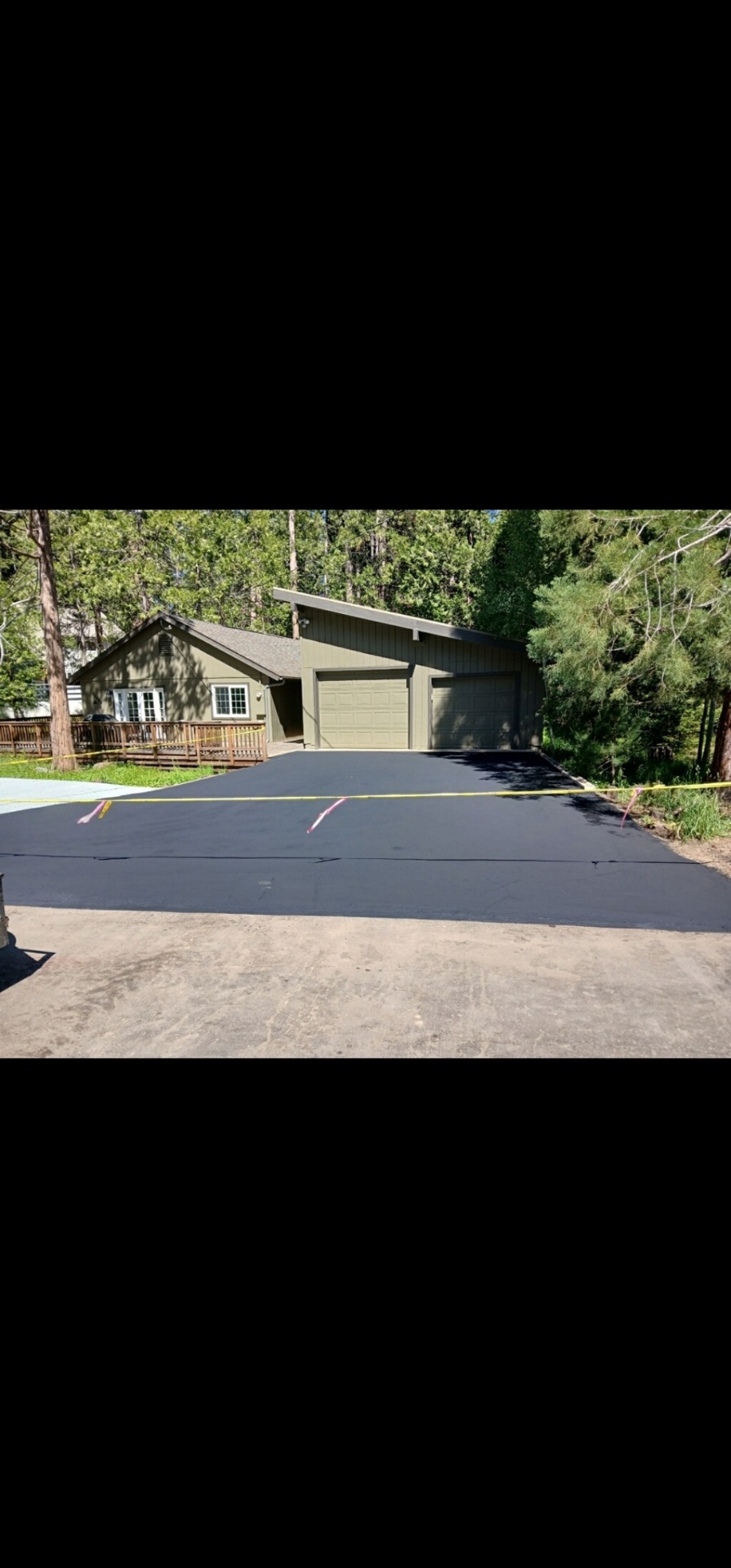 Mountain Driveway Slurry Seal